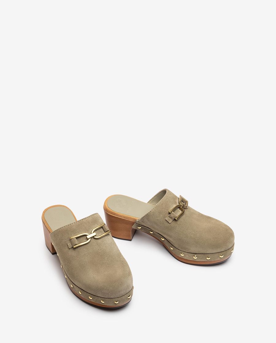 Sabot clouté et à boucle Unisa pour femme - Vert