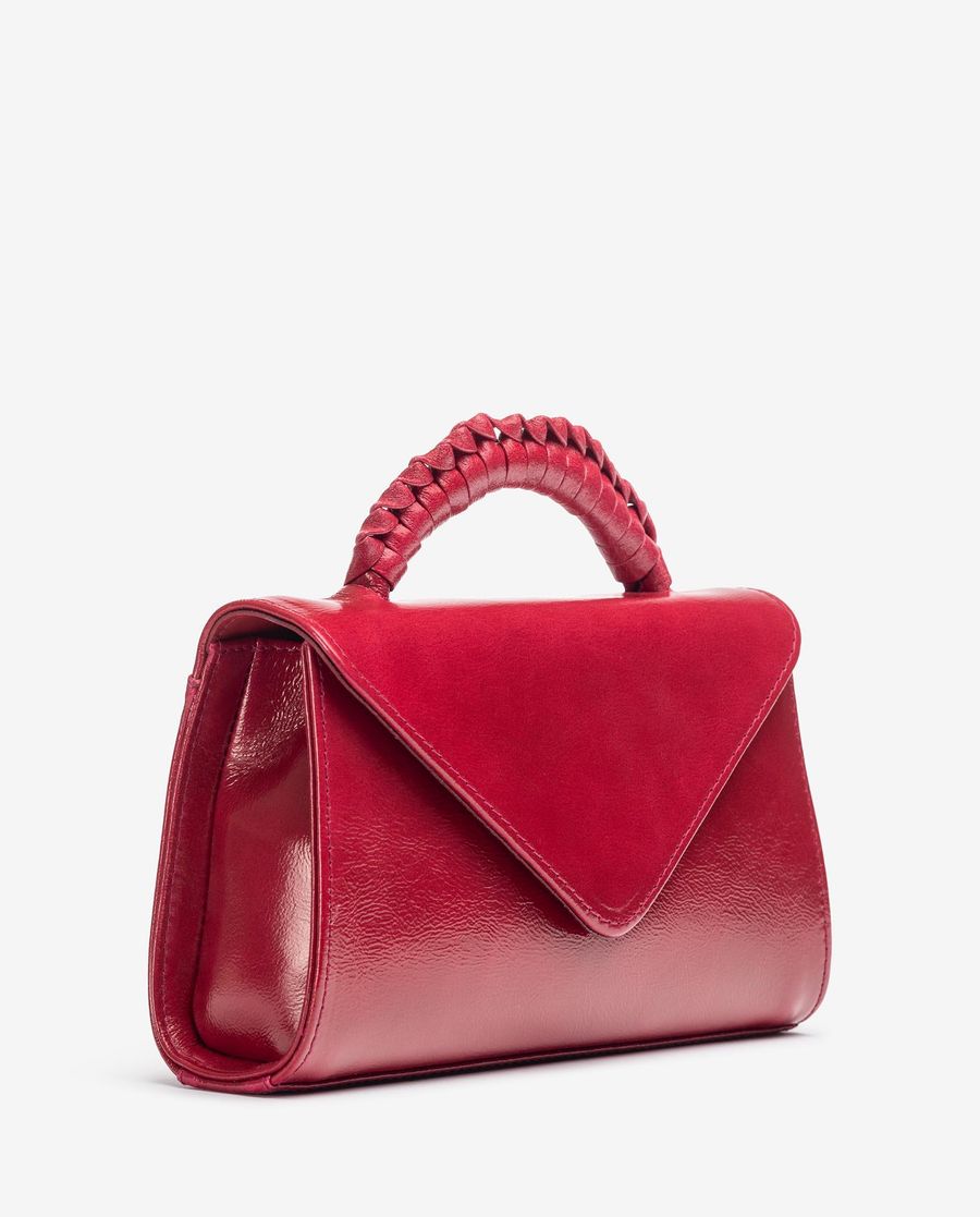 Sac à Main Unisa Femme à Poignée Tressée - Rouge