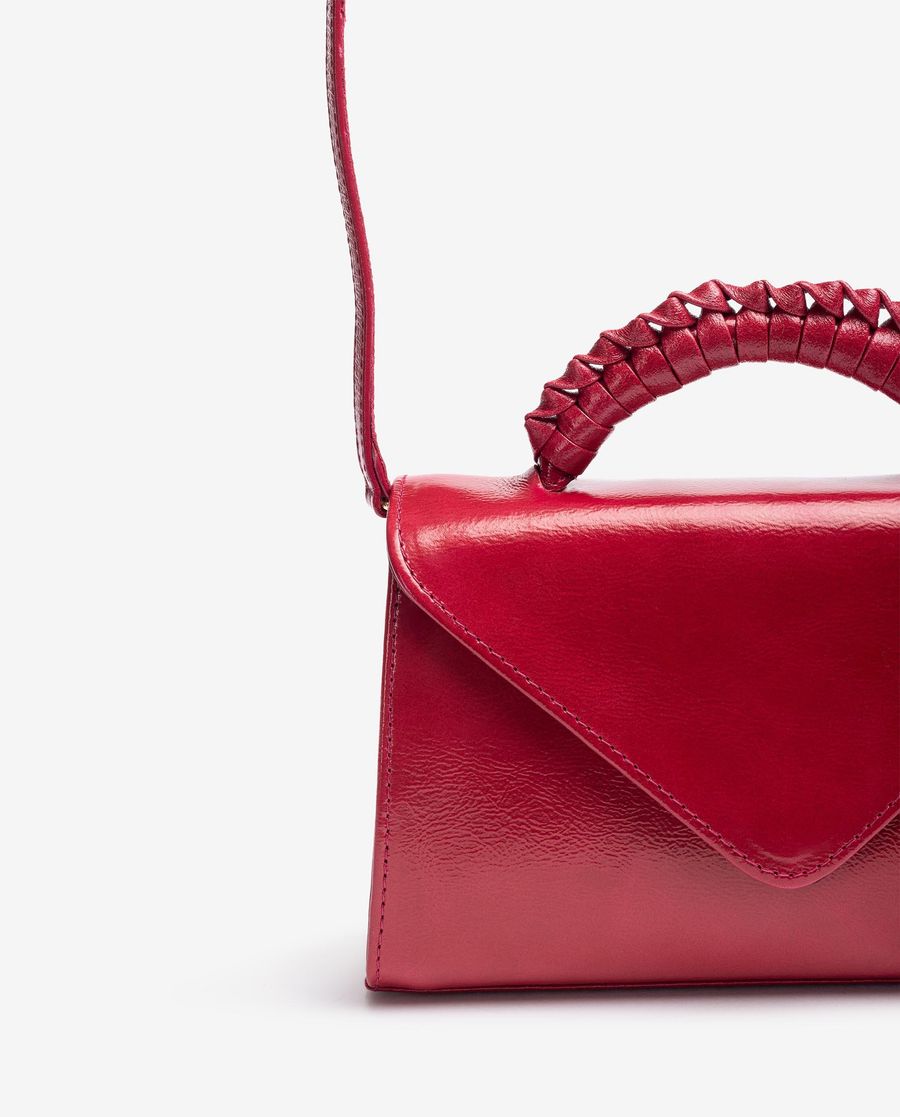 Sac à Main Unisa Femme à Poignée Tressée - Rouge