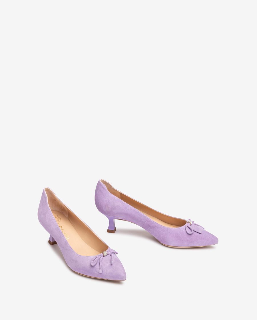Escarpins à talon orné assorti Unisa pour femme - Lilas