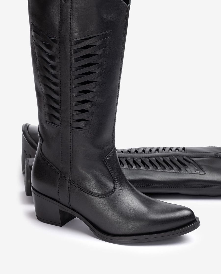 Bottes de cowboy Unisa avec tige - Noir