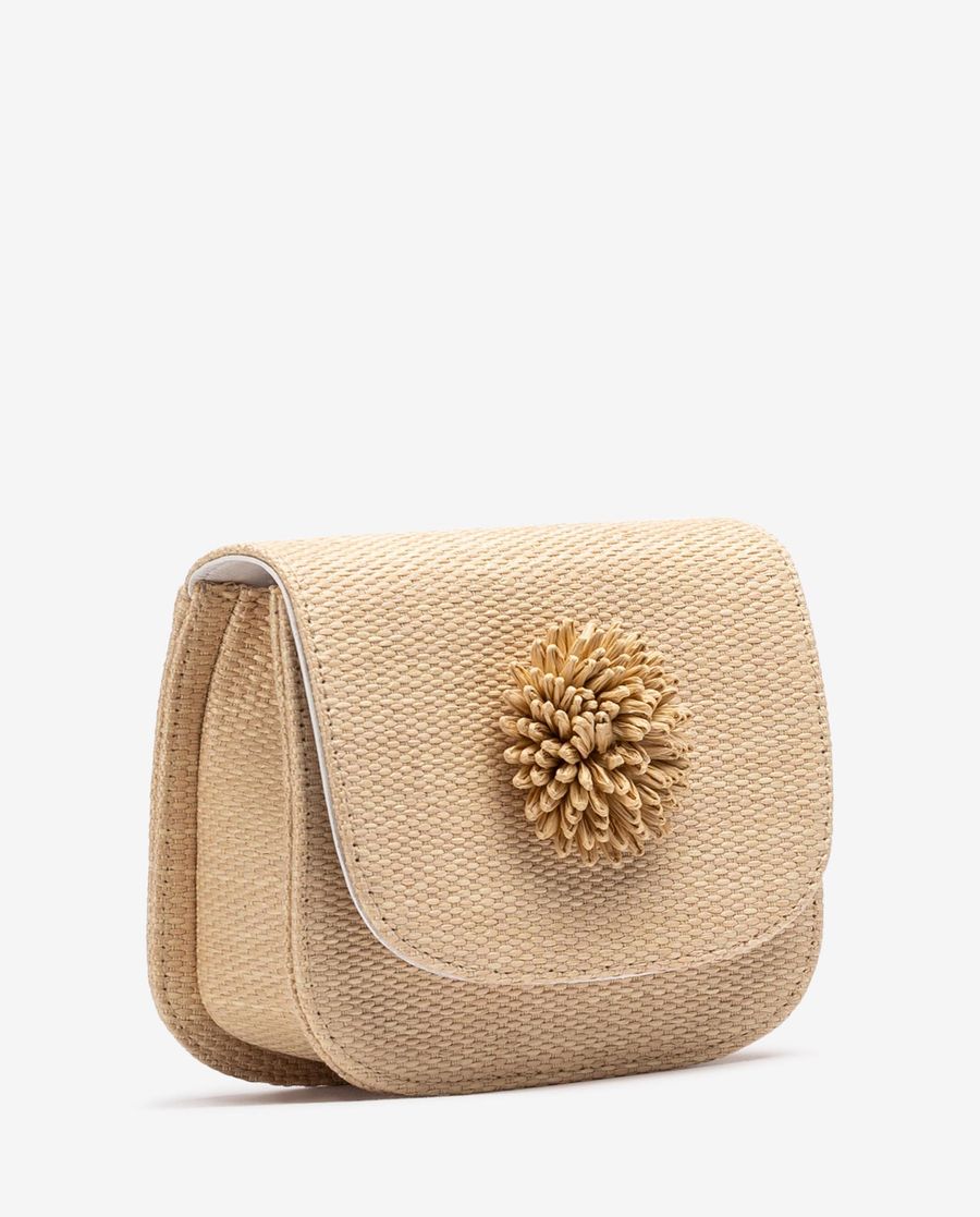 Sac en raphia orné Unisa Femme - Marron