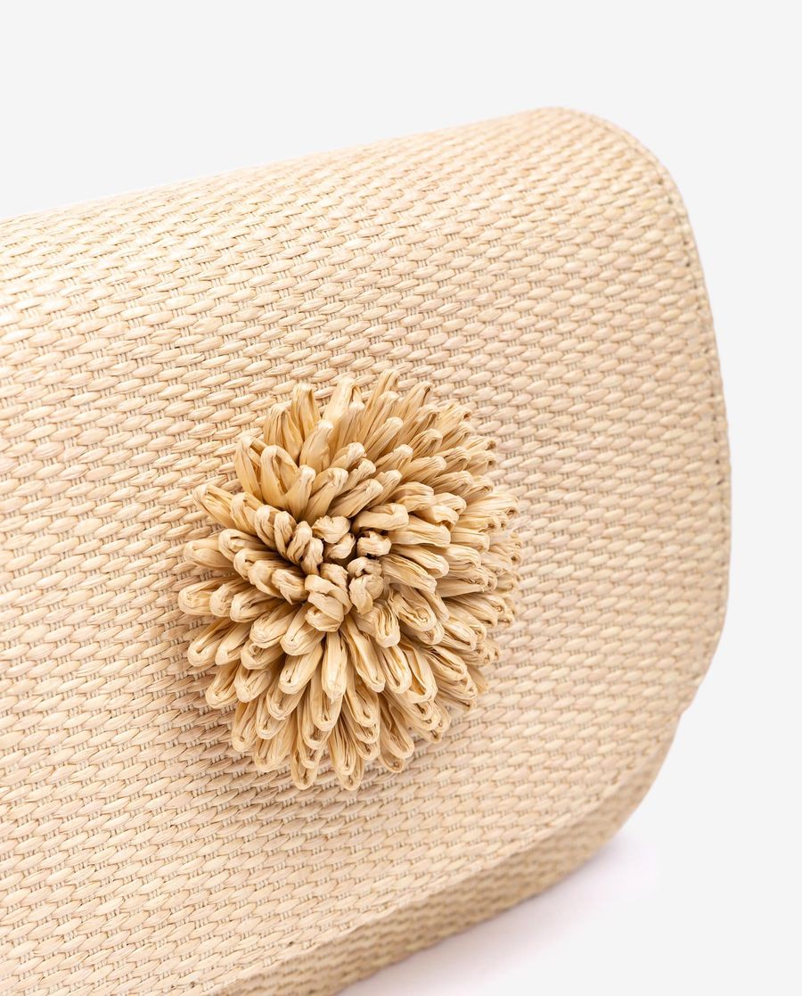 Sac en raphia orné Unisa Femme - Marron