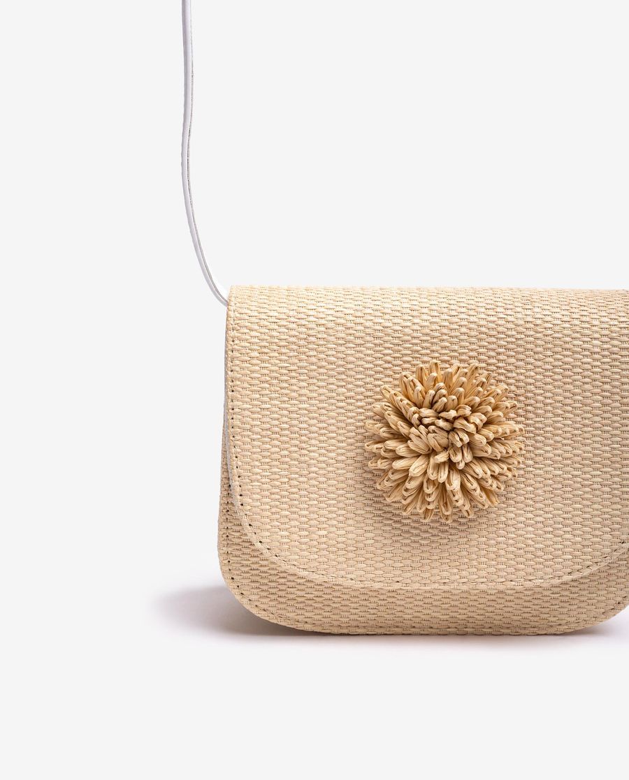 Sac en raphia orné Unisa Femme - Marron