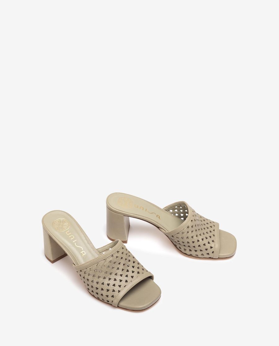 Sandales Unisa à tige large et bout ouvert pour femme - Vert