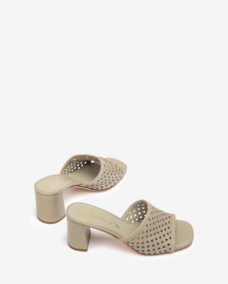 Sandales Unisa à tige large et bout ouvert pour femme - Vert