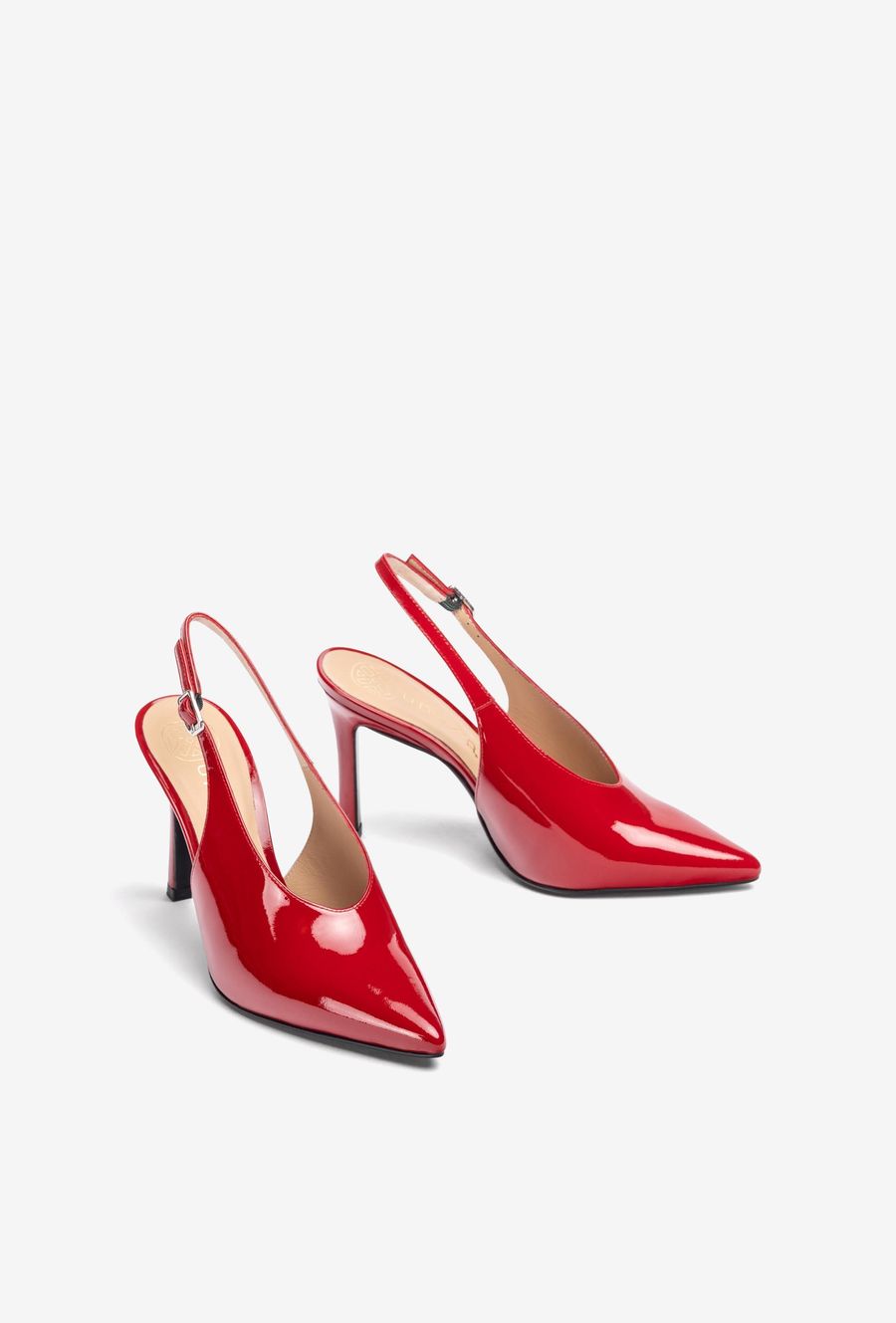 Unisa Chaussures à bride arrière à talon haut pour femme - Rouge