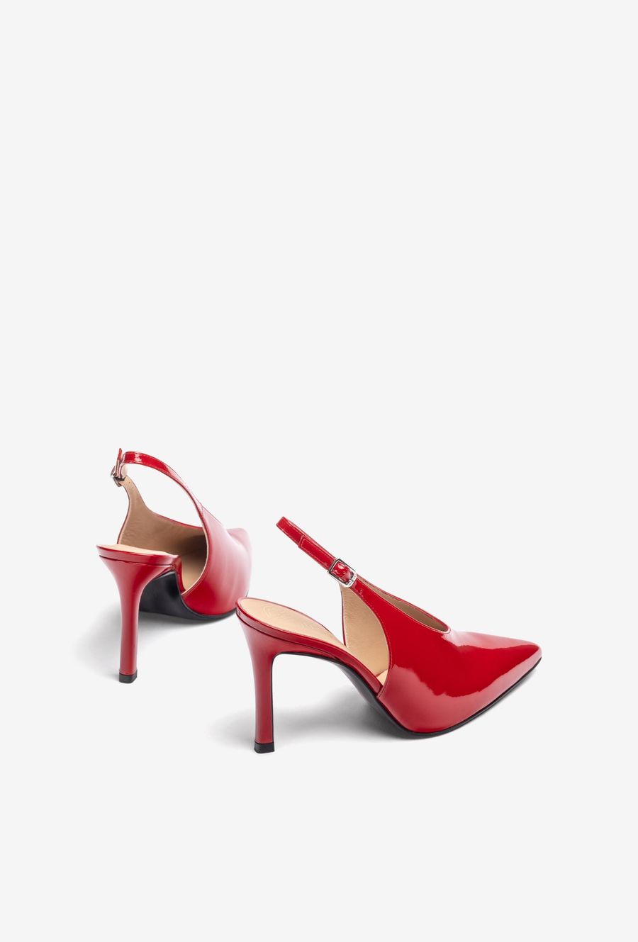 Unisa Chaussures à bride arrière à talon haut pour femme - Rouge