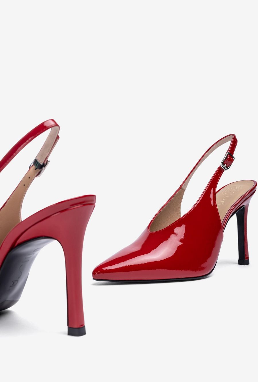 Unisa Chaussures à bride arrière à talon haut pour femme - Rouge