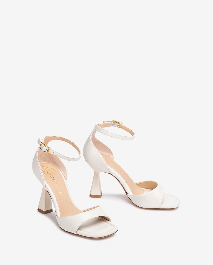 Sandales à bride arrière Unisa pour femme - Blanc
