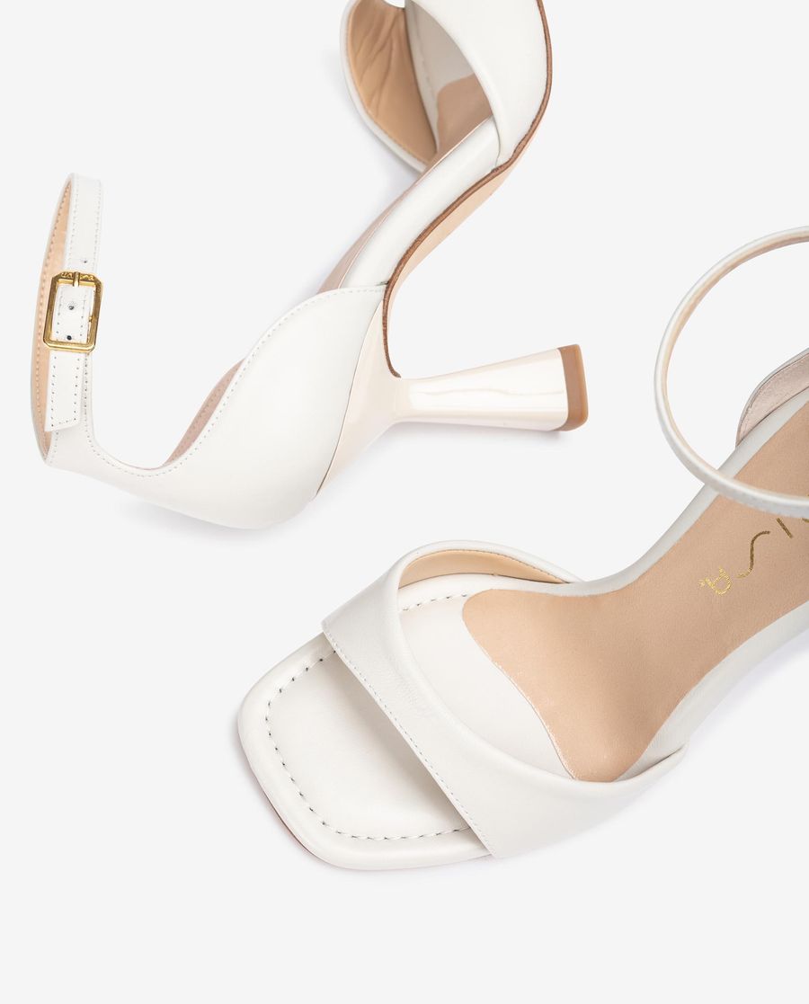 Sandales à bride arrière Unisa pour femme - Blanc