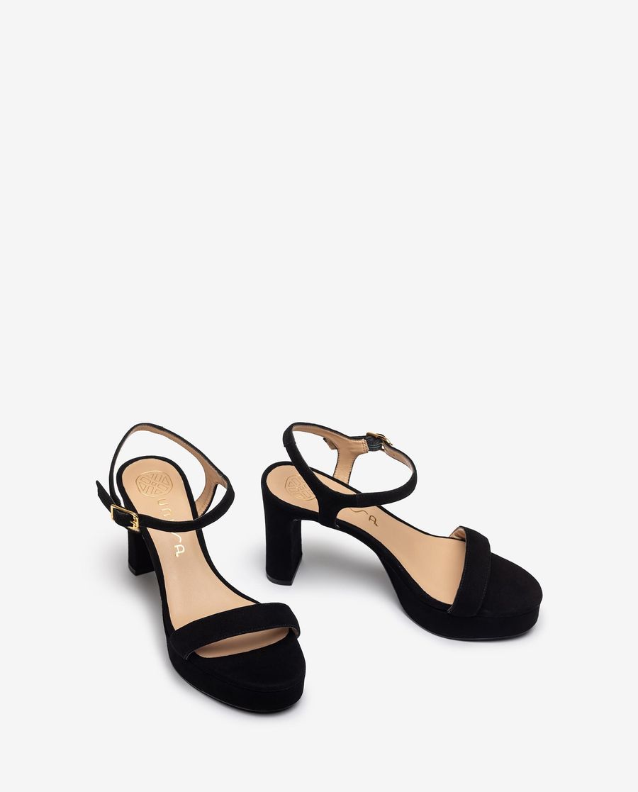Sandales à talons et plateformes Unisa pour femme - Noir
