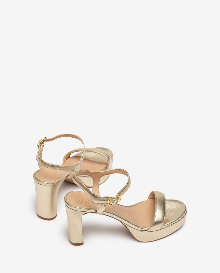 Sandales à talons et plateformes Unisa pour femme - Doré