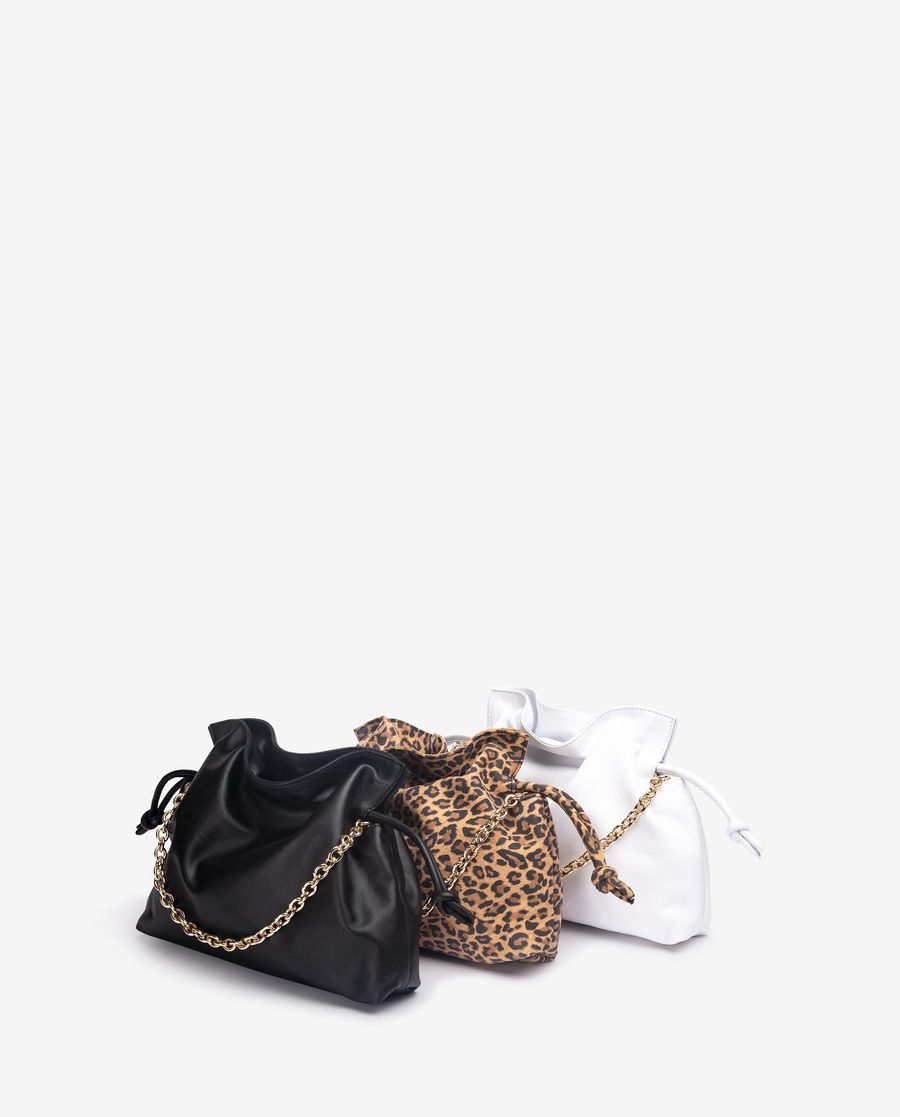 Sac en cuir froncé Unisa pour femme - Blanc