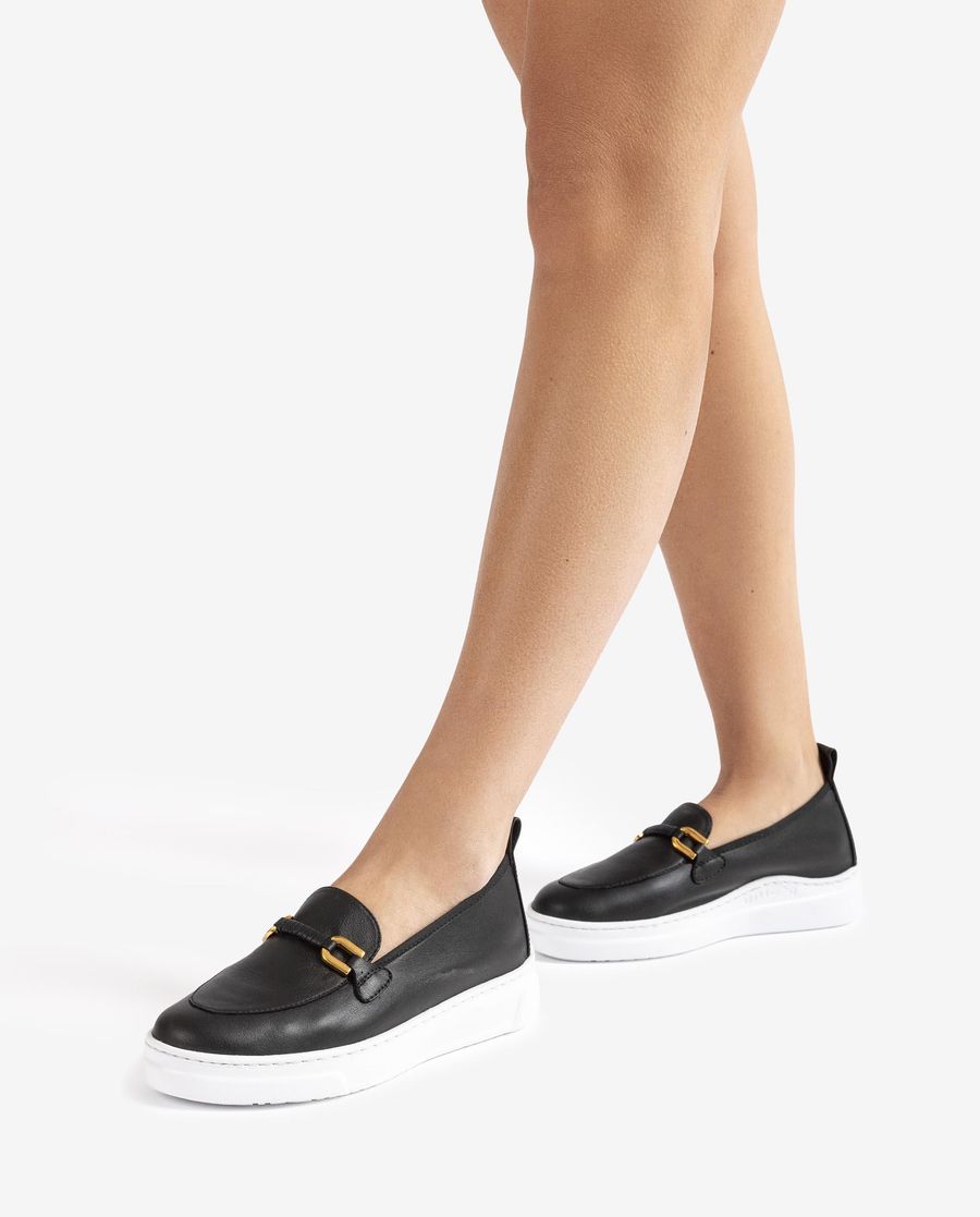 Mocassins ultra-légers Unisa pour femme - Noir