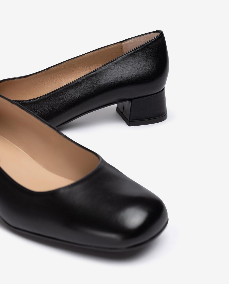 Escarpins à bout carré Unisa pour femme - Noir