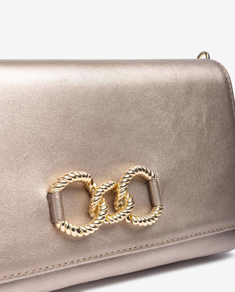 Sac bandoulière perlé Unisa pour femme - Bronze