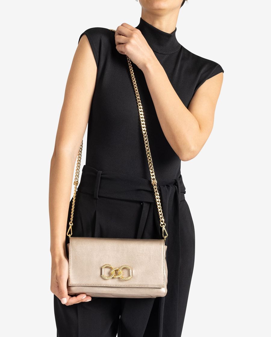 Sac bandoulière perlé Unisa pour femme - Bronze