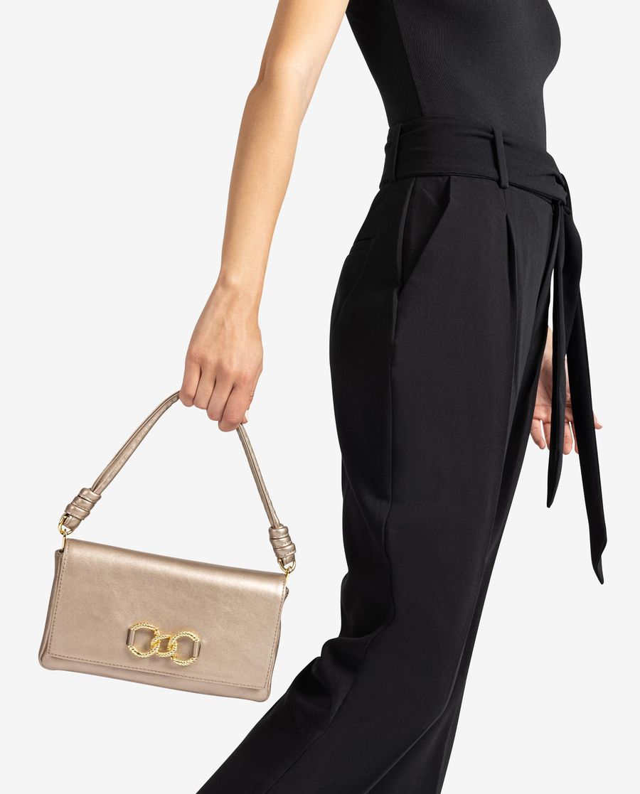 Sac bandoulière perlé Unisa pour femme - Bronze