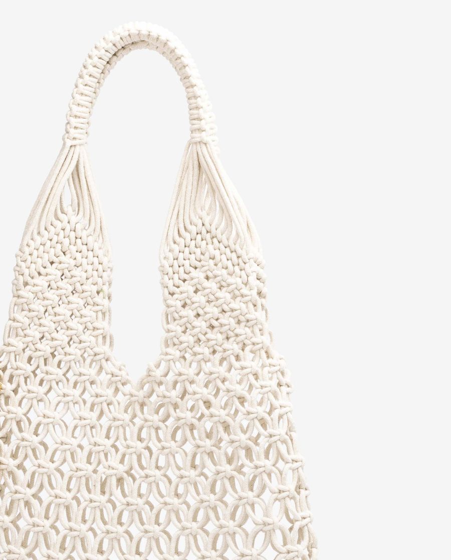 Sac en coton tissé main Unisa Femme - Marron