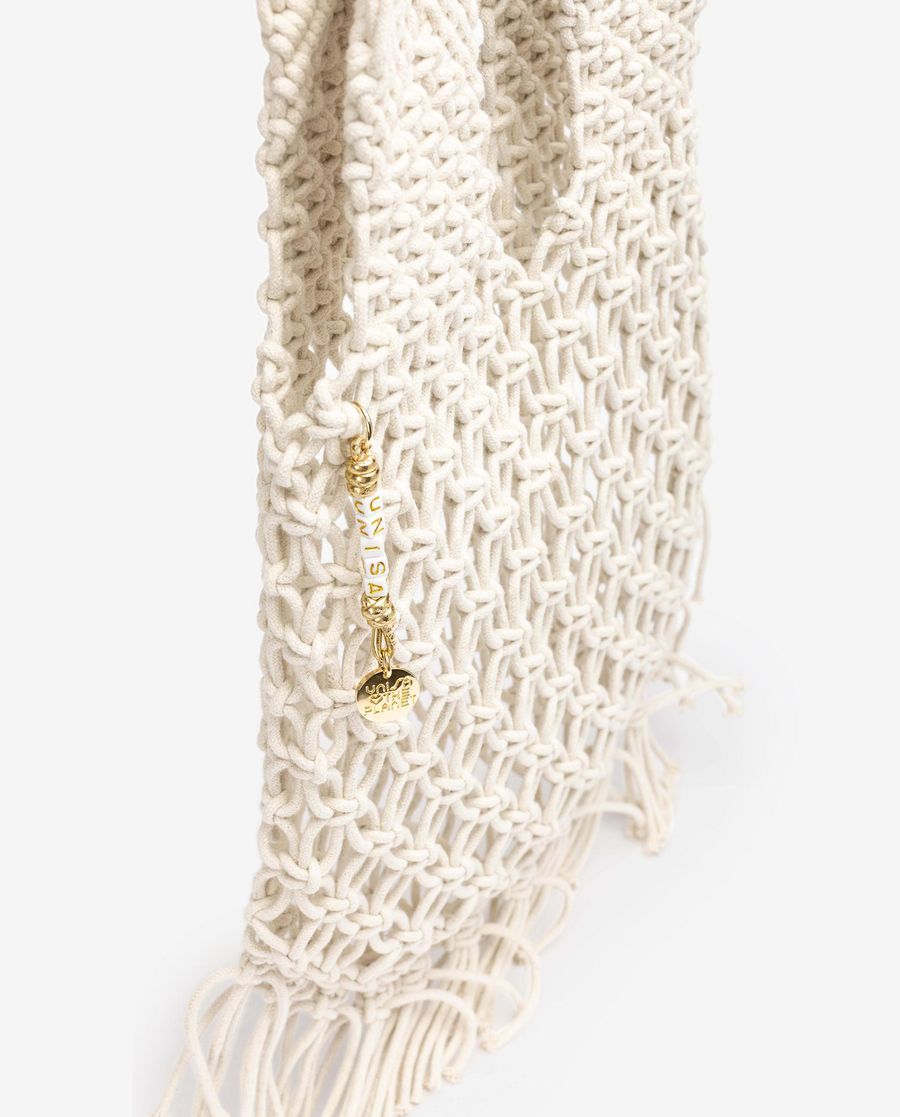 Sac en coton tissé main Unisa Femme - Marron