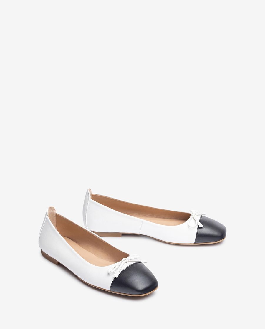 Ballerines à bout carré Unisa pour femme - Blanc