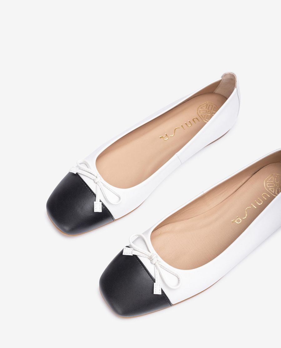 Ballerines à bout carré Unisa pour femme - Blanc