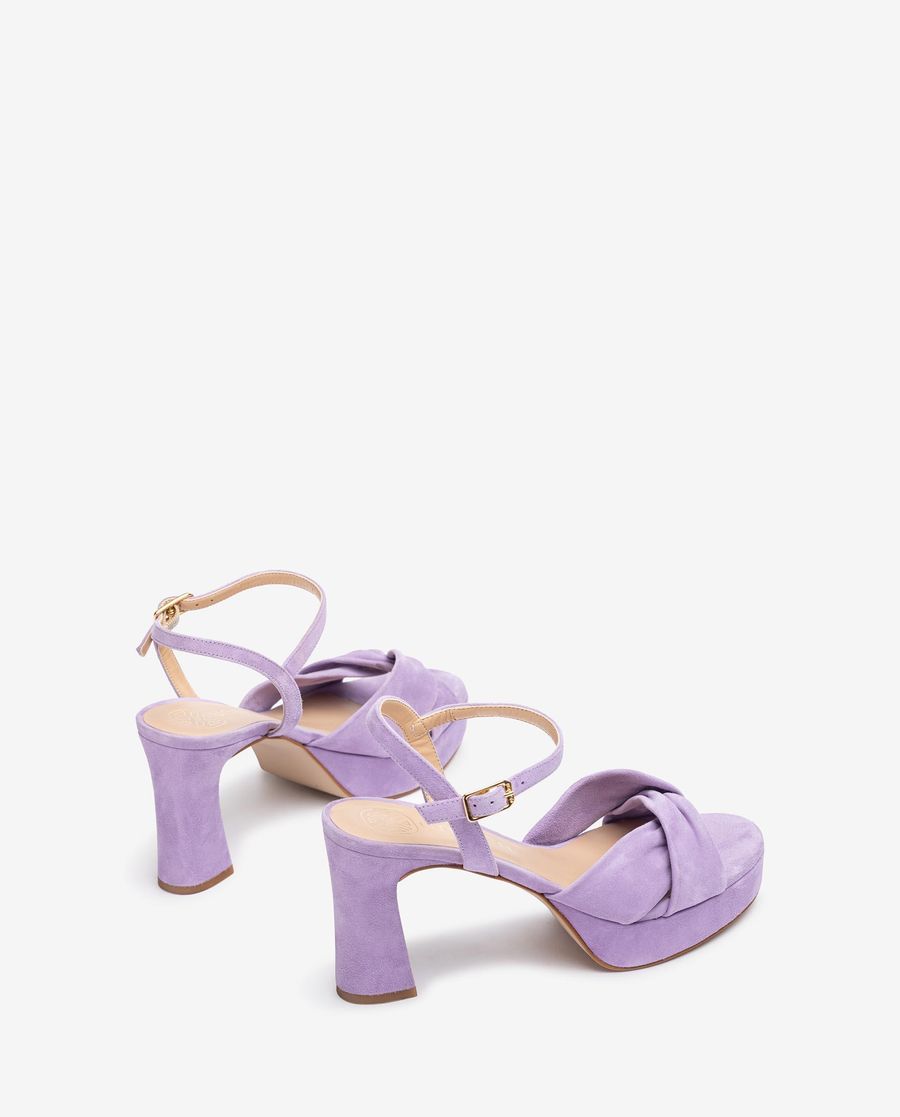 Sandales à larges brides croisées Unisa pour femme - Lilas