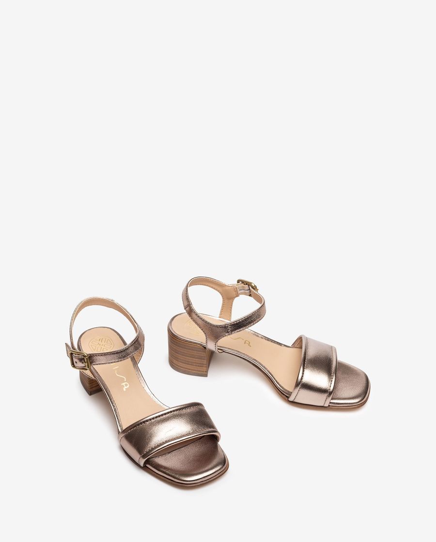 Sandales à tige rembourrée Unisa pour femme - Bronze