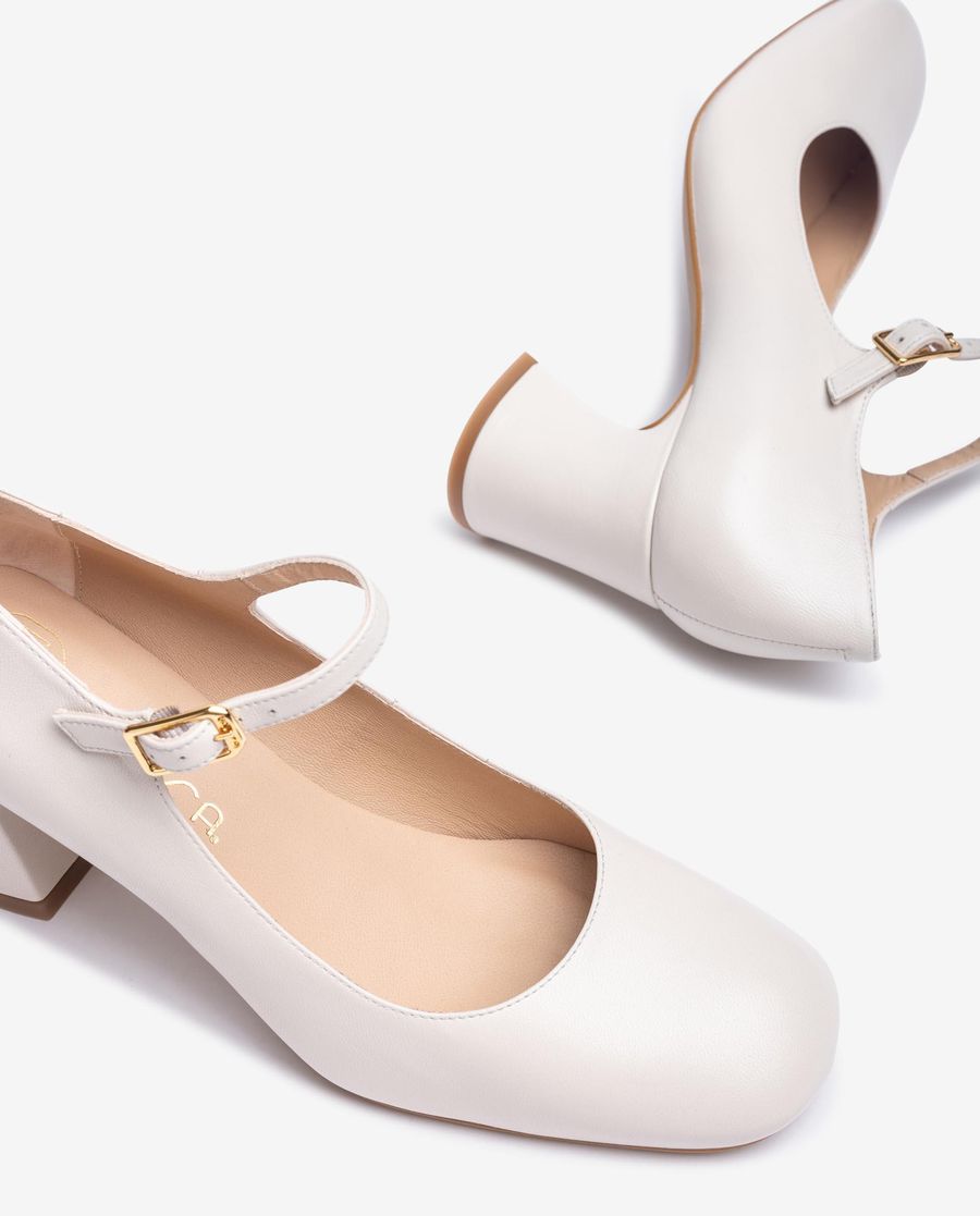 Babes Unisa à bout carré pour femme - Blanc