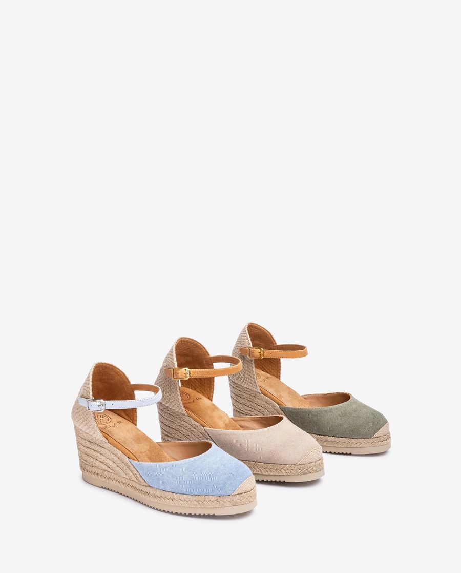 Unisa Femme Espadrille à talon Ecolino - Beige