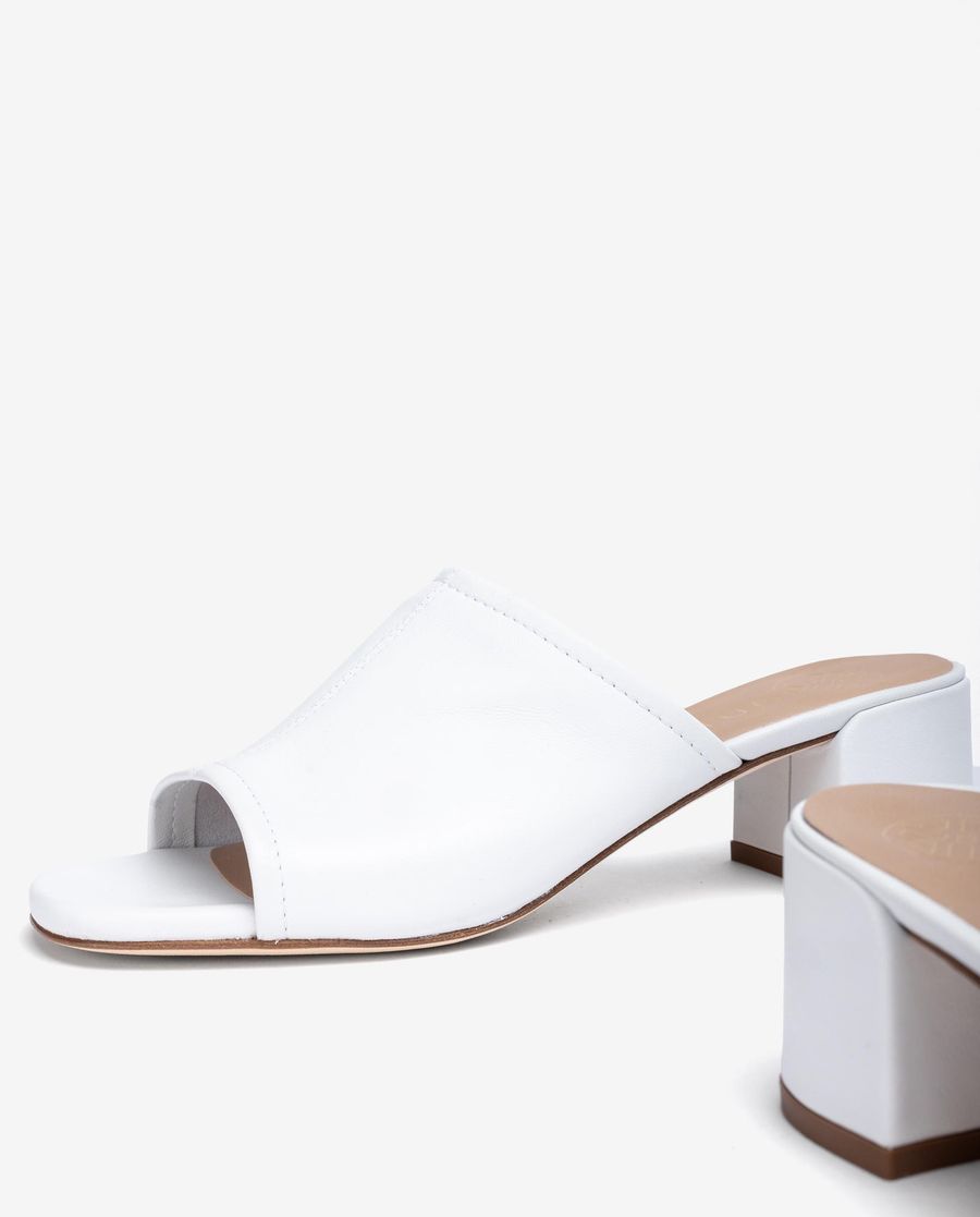 Mules en cuir Unisa Femme - Blanc