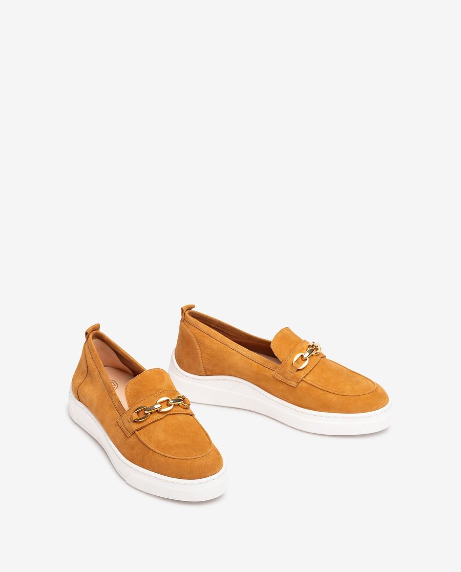 Mocassins Unisa femme à semelle sport - Marron