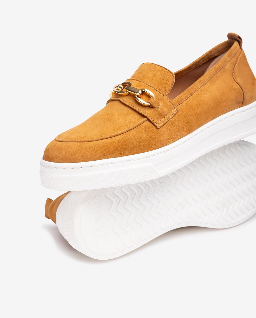Mocassins Unisa femme à semelle sport - Marron