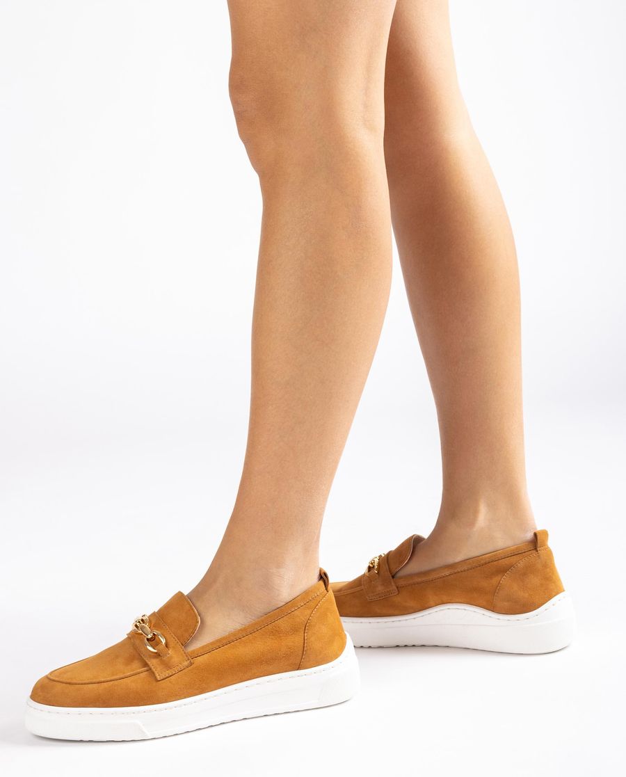 Mocassins Unisa femme à semelle sport - Marron