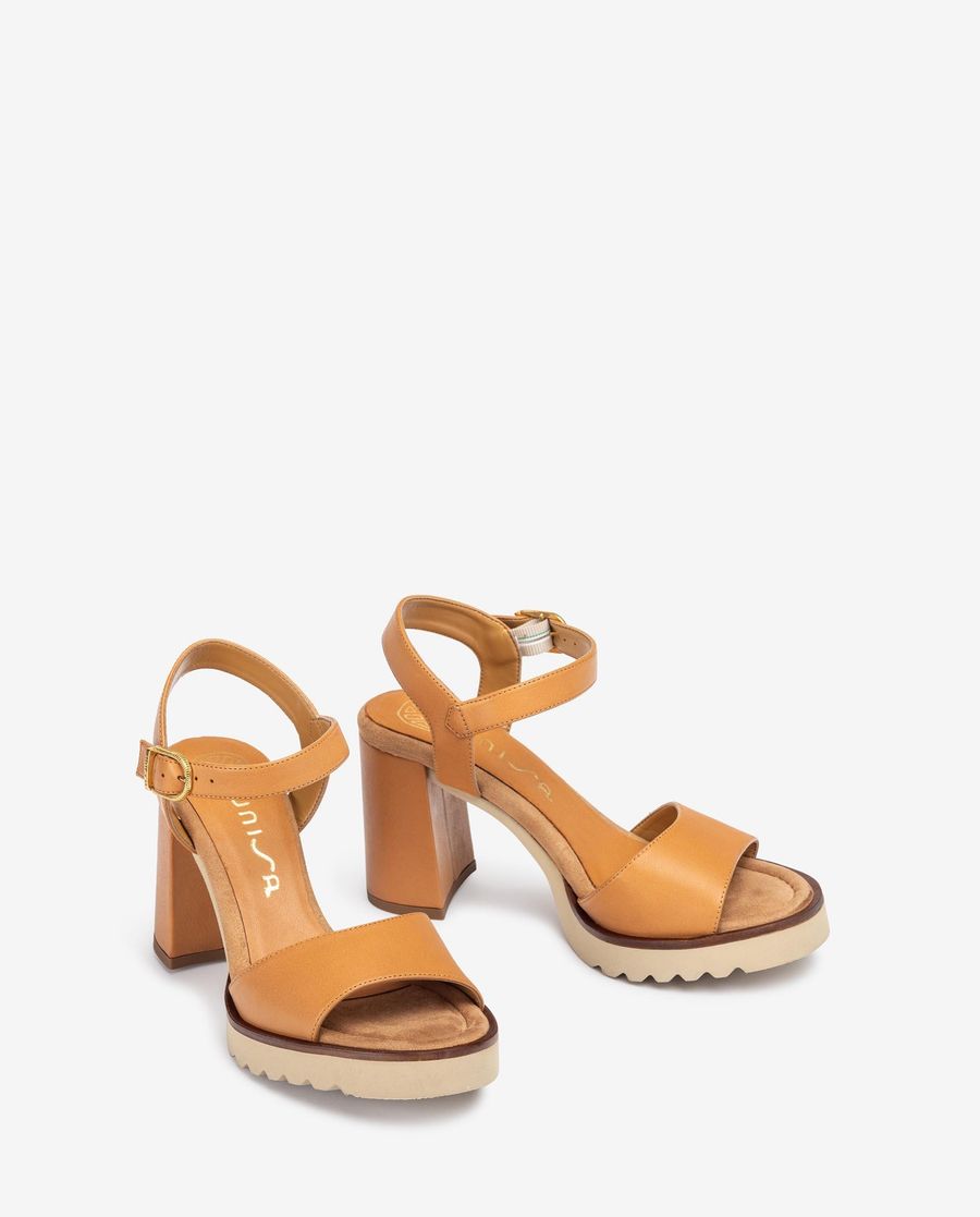 Sandales à talons hauts ultra-légères Unisa pour femme - Marron