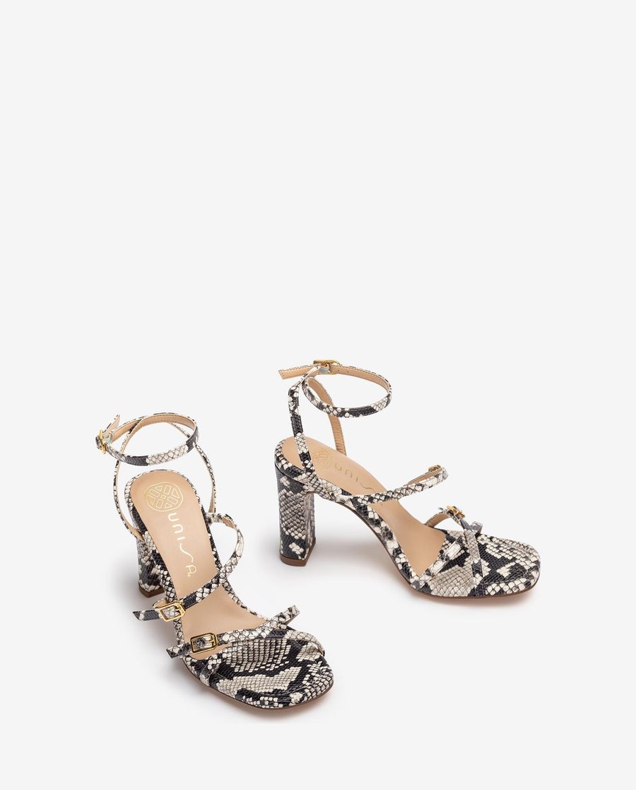 Sandales à talons hauts et brides Unisa pour femme - Ivoire