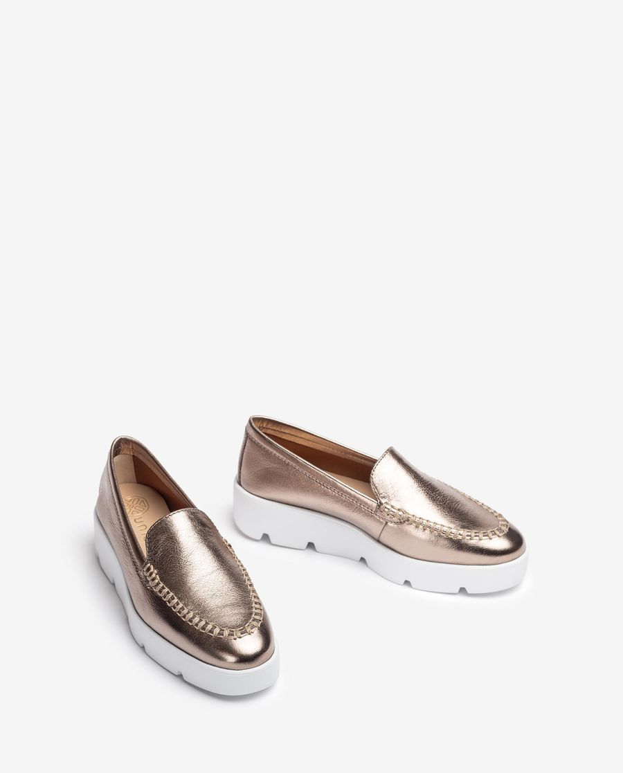 Mocassins à plateforme pour femme Unisa - Bronze