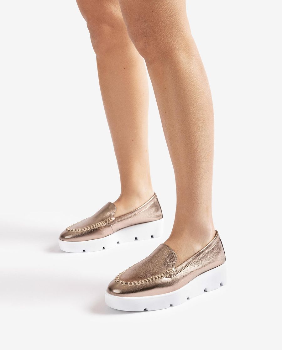 Mocassins à plateforme pour femme Unisa - Bronze