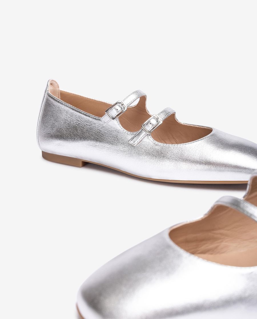 Ballerines à boucle Unisa pour femme - Argent