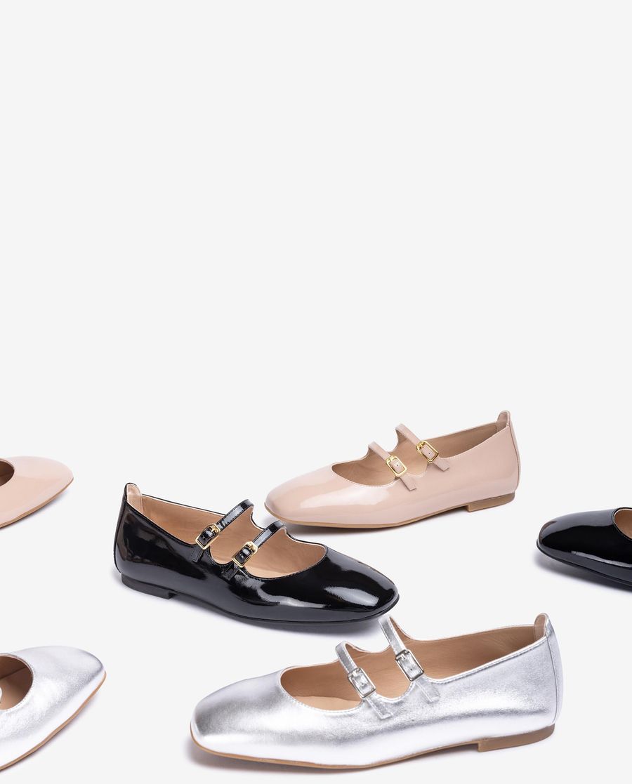 Ballerines à boucle Unisa pour femme - Argent