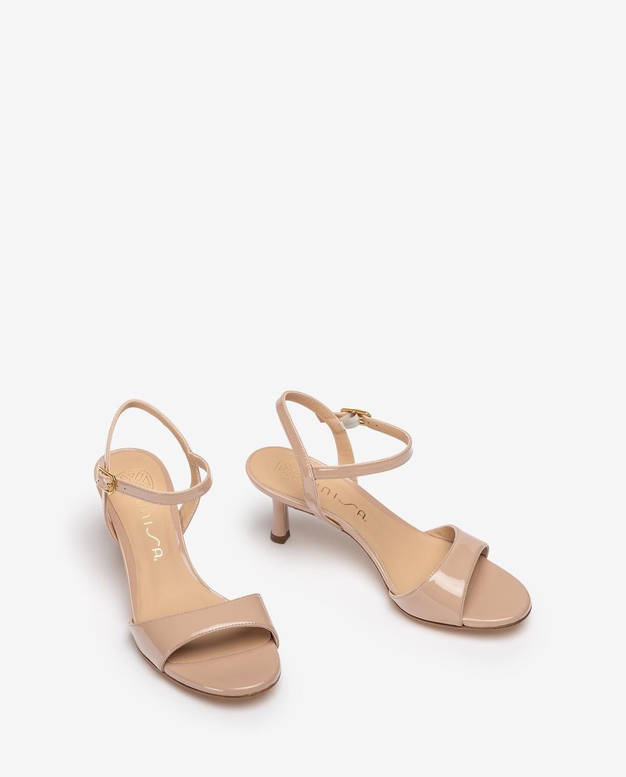 Sandales habillées en cuir verni Unisa pour femme - Rose
