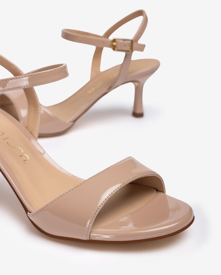 Sandales habillées en cuir verni Unisa pour femme - Rose