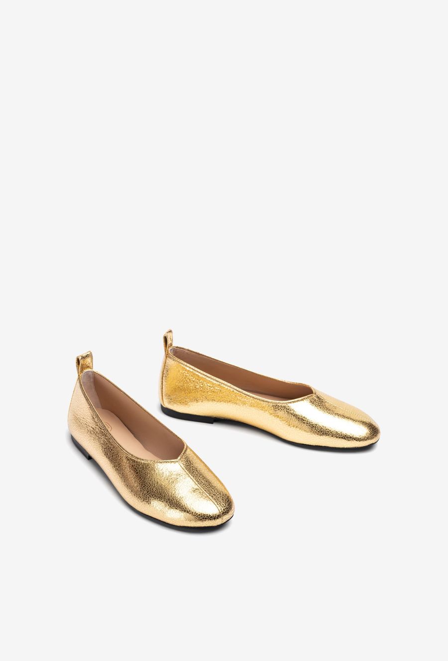Ballerines Unisa avec surpiqûres - Doré