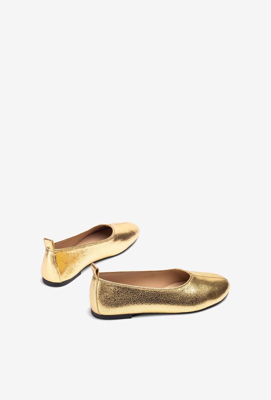 Ballerines Unisa avec surpiqûres - Doré