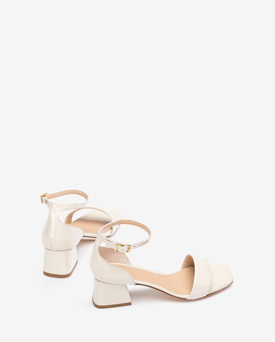 Sandales à talon carré Unisa pour femme - Blanc