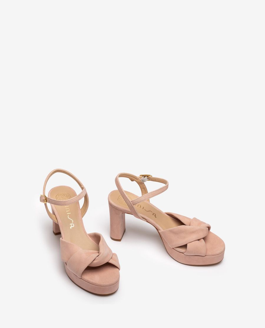 Sandales à brides croisées larges Unisa pour femme - Rose