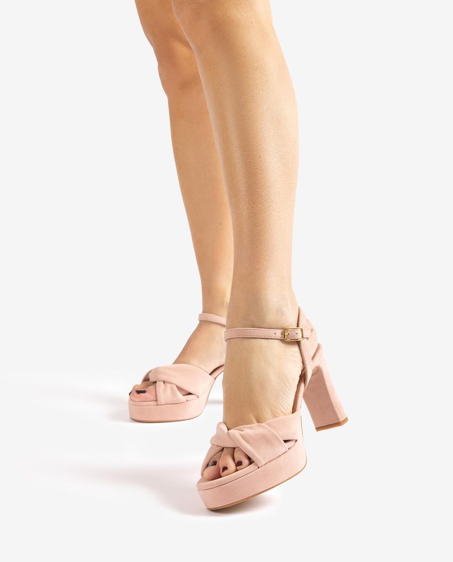 Sandales à brides croisées larges Unisa pour femme - Rose