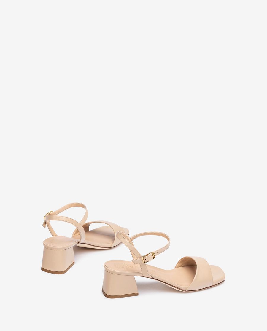 Sandale à talon carré Unisa Femme - Beige