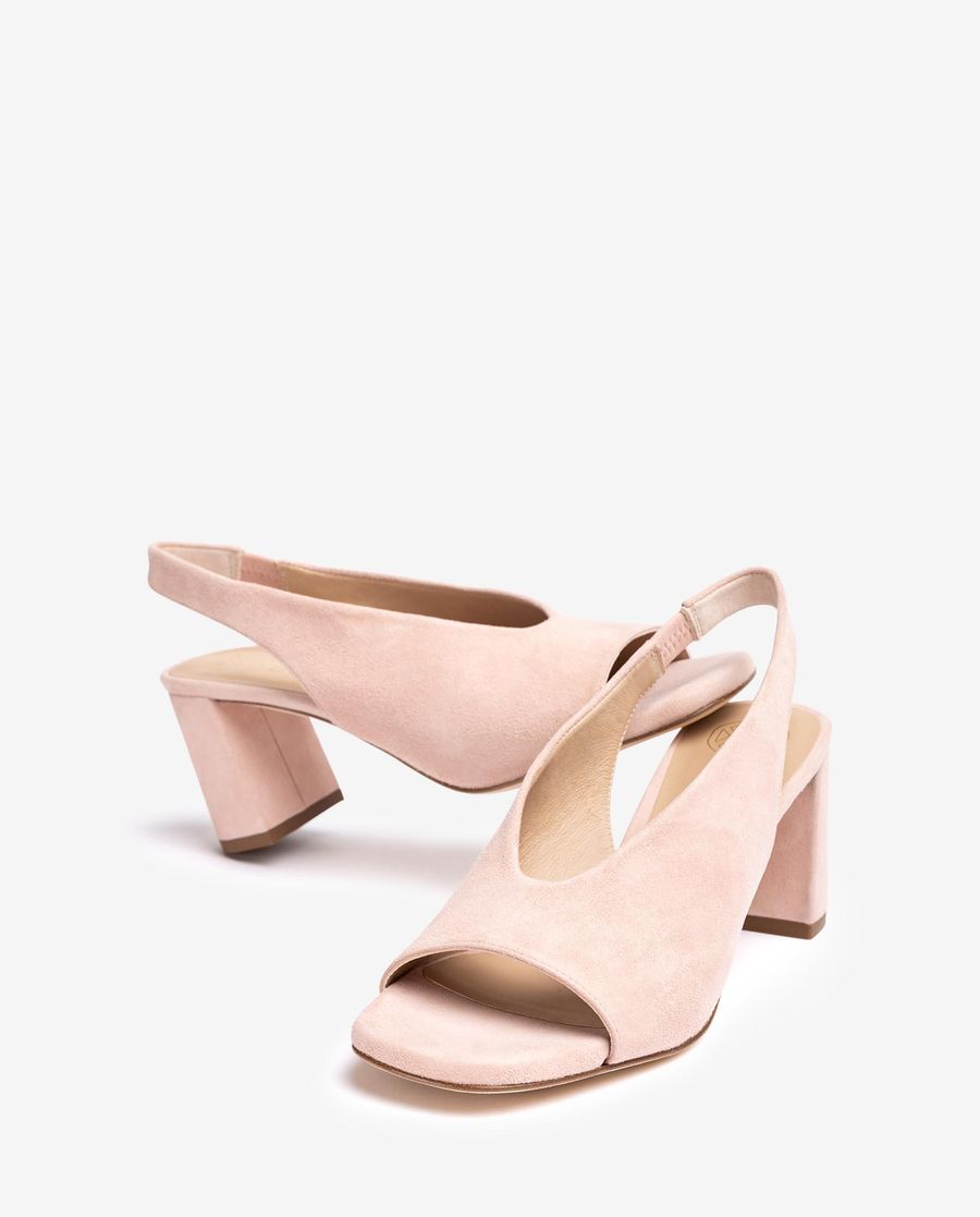 Sandales à bout ouvert et bride arrière Unisa pour femme - Rose